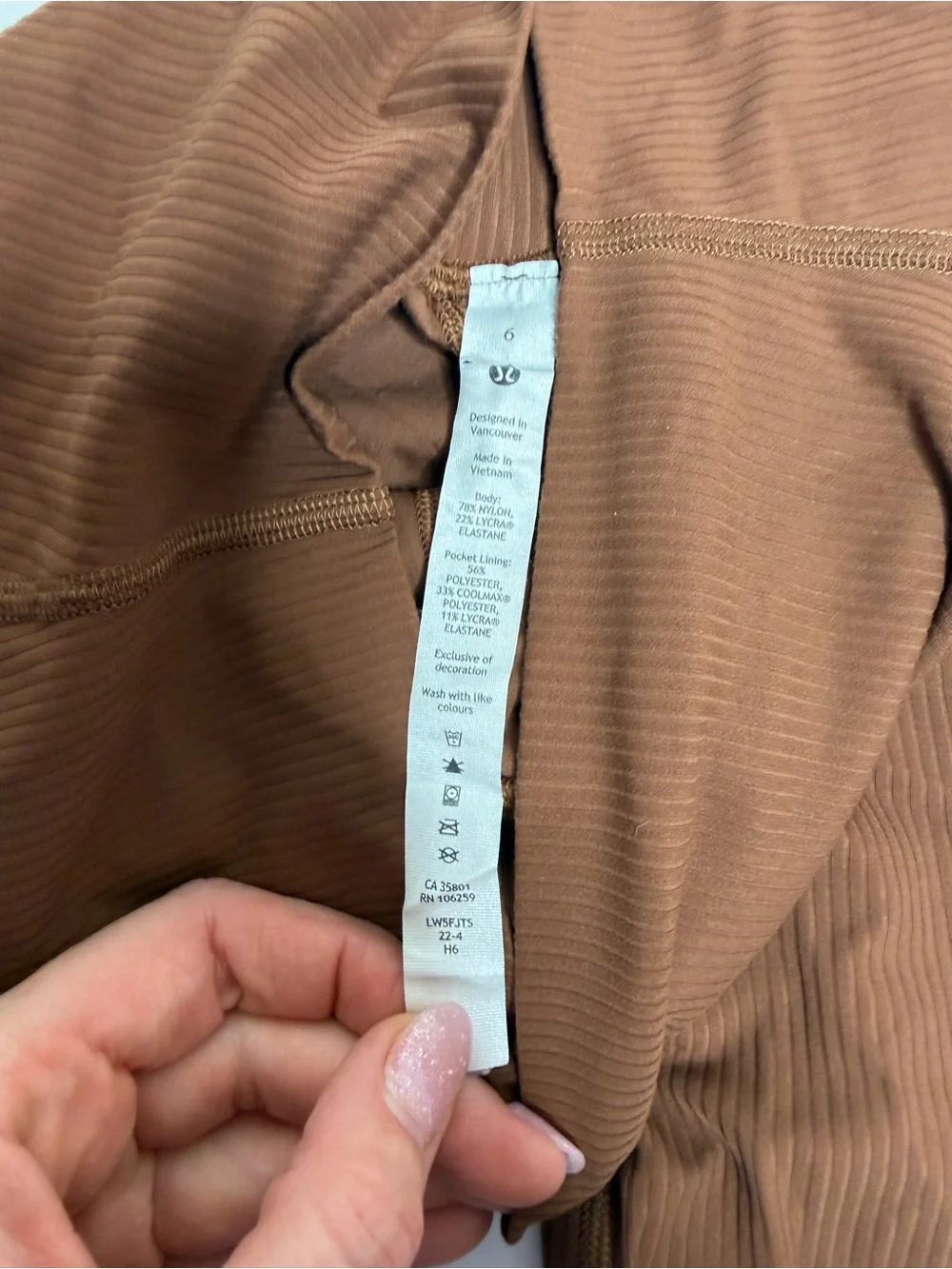 Lululemon Align Ribbed High-Rise Pant 25